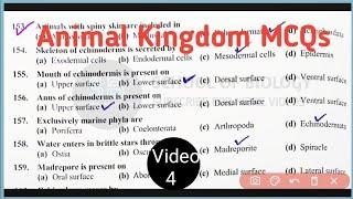 Part(4) animal kingdom mcq for neet-animal kingdom mcq - Series videos - Part 4