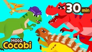 Scary Dinosaurs Compilation | Tyrannosaurus Rex and More! Cartoon & Song for Kids | Hello Cocobi