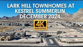 Lark Hill Townhomes in Kestrel Summerlin December 2024 4K Drone Footage