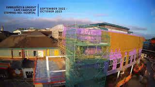 Stockport NHS EUCC time-lapse building video