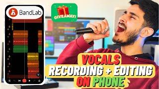 How To Record & Edit Vocals In Bandlab Mobile Phone | Home Studio