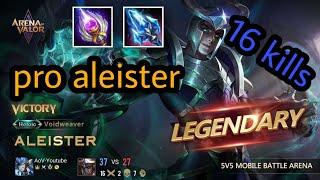 Aleister Pro Build and Gameplay | Aliester NEW Patch | AoV YouTube 傳說對決 RoV | Liên Quân Mobile