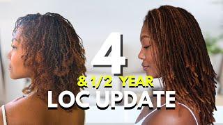 4 and 1/2 Year Loc Update | Maintenance | Products | Dying Locs & More