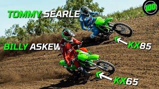 WE RACED ON KIDS BIKES | KX85 & KX65 TEAM GREEN