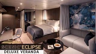 Scenic Eclipse | Deluxe Veranda Suite Walkthrough Tour & Review 4K | Scenic Luxury Cruises