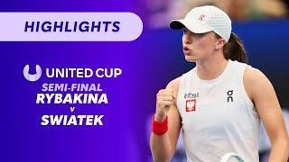 Elena Rybakina (KAZ) v Iga Świątek (POL) - United Cup Highlights | Wide World of Sports