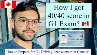 How to prepare for G1 Driving Licence Exam in Ontario, Canada - 2023? | With preparation booklet PDF