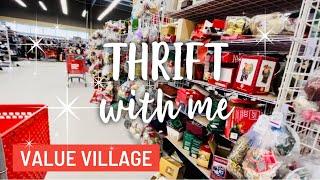 Thrift With Me | Thrifting Value Village | Vintage Home Decor For Resale 