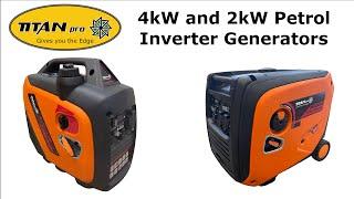 Titan Pro Inverter Generators - 4kW and 2kW Models