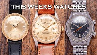 This Weeks Watches - Rolex Datejust 1601, Gold IWC Pellaton, Enicar Sherpa, Tudor & More [EP174]