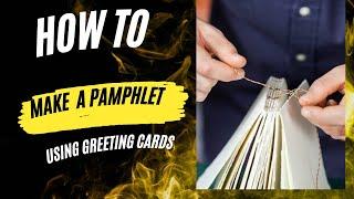 How to make a pamphlet book with greeting  cards #useyourstash #satmornmakes