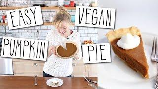 Easy Vegan Pumpkin Pie Recipe!