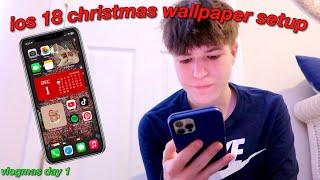 customizing my phone for christmas! // vlogmas day 1