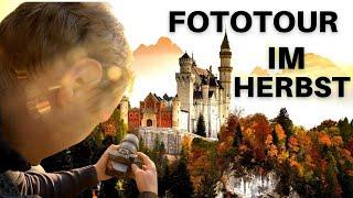 Neuschwanstein fotografieren im Herbst. Fotoplätze um das Schloss