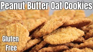 Peanut Butter Oat Cookies  (Gluten Free)  Vegan Cookies