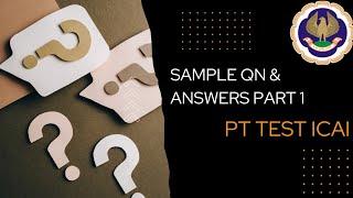 SAMPLE PAPER 1-Accounting and Auditing Discussion | Level 1 | PT test | ICAI