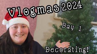 Vlogmas 2024 | Day 1 | Let's Decorate!