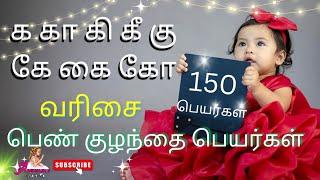 க கா கி கீ கு கே கை கோ வரிசை பெண் குழந்தை பெயர்கள் |girl baby names starting with K