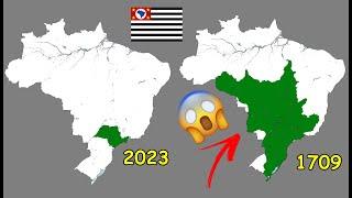 os Estados brasileiros em suas maiores extensões territoriais históricas