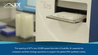 Integrated DNA Technologies Invests in New U.S. Synthetic Biology Manufacturing Facility