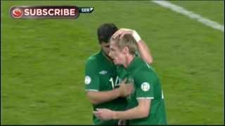 Diving header for Andy Keogh as Ireland score consolation in Germany thrashing