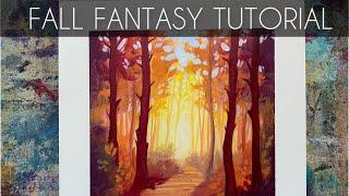 Jewel Toned Dusk, How To Paint, Realtime Paint Along Tutorial- Nature's Whispers 57