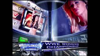 Melina and Ashley Massaro Wrestlemania Match Card 2007