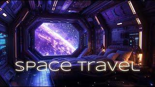 Space Travel Ambience and Music | going on a trip in a spaceship across the universe