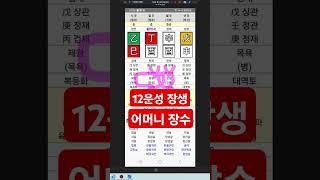 12운성 장생 #사주상담 #친절사주 #사주운세 #전화사주상담 #연예인사주 #전화사주잘보는곳 #사주공부 #전화사주 #운세 #명리학