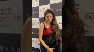 Presenting Bhagyashree  as show stopper for sanjukta dutta at Lakmé Fashion Week