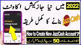 How to Make Jazzcash Account 2022 / Jazzcash account banane ka tarika / Jazz cash account