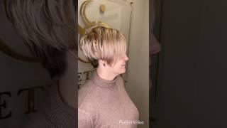 Стрижка и окрашивание. Pixie-bob #стрижка #pixiehaircut #haircut #blonde #bob #pixie #bobhaircut