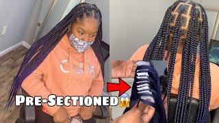 JANET COLLECTION // PRE-STRETCHED & PRE- SECTIONED BRAIDING HAIR // Large Knotless Braids