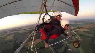 Argentina. Aerodrome Mercedes Buenos Aires. Hang gliding flight tandem. DragonFly. Flyranch.