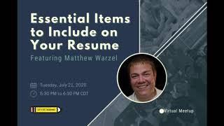 Matt Warzel Guest Speaker: Career Warrior Podcast with Chris Villanueva