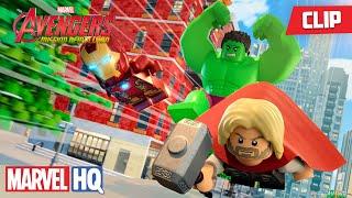 The Avengers Stop The Frightful Four | LEGO Marvel Avengers: Mission Demolition