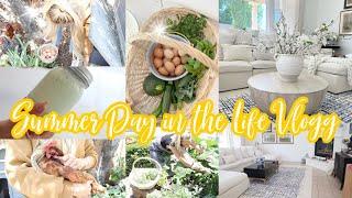  DAY IN THE LIFE VLOGG // NEW LIVING ROOM DECOR // SUMMER TIME HOMEMAKING 