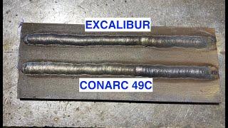 CONARC 49C vs Excalibur 7018 Stick Welding Electrodes