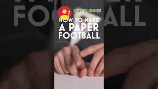 Make a Paper Football.   #games #howto #school #bored #tabletop #gameshorts