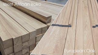 What's the difference between Iroko and European Oak?