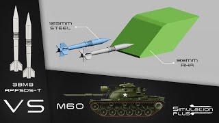 Multi 3BM9 APFSDS-T Vs M60 | Armour Piercing Simulation