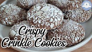 Crispy Chocolate Crinkle Cookies | Easy Recipe . ASMR