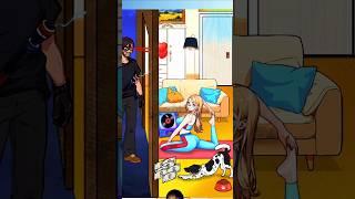 HELP her become ugly to escape the thief #game #help #games #funny