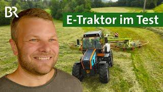 Elektrotraktor Tadus: Ein Schlepper mit Akku im Feldeinsatz und als Stromspeicher | Unser Land | BR