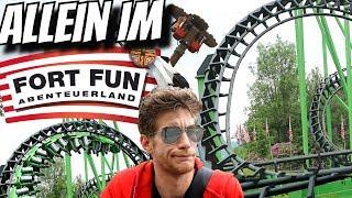 ALLEIN im Freizeitpark Fort Fun - Vlog