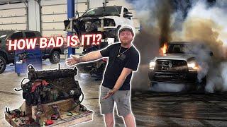 The Future of "SALLY" The BURNOUT TRUCK, DAMAGE REPORT!!!