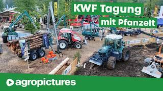 Pfanzelt auf der KWF Tagung 2024 | Pm Trac, Forstraupe Moritz, Rückewagen und Seilwinden im Einsatz