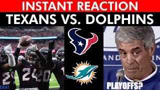 Texans vs. Dolphins Postgame Analysis, Stats & Highlights | Derek Stingley + AFC Playoff Race