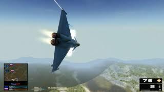 Battlefield 2: Flying the Eurofighter (my modified game addon, download link in comment section)