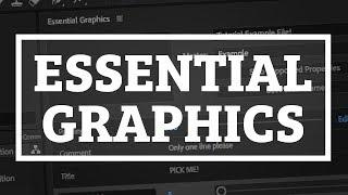 Make Templates with Essential Graphics in Adobe After Effects